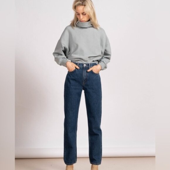 Re/Done Levi's Reconstructed 70's Straight Jeans Indigo Dark Wash 31 - Picture 1 of 16